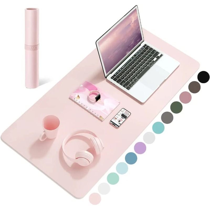 Leather Desk Pad - Desk Mat Waterproof PVC Mouse Pad