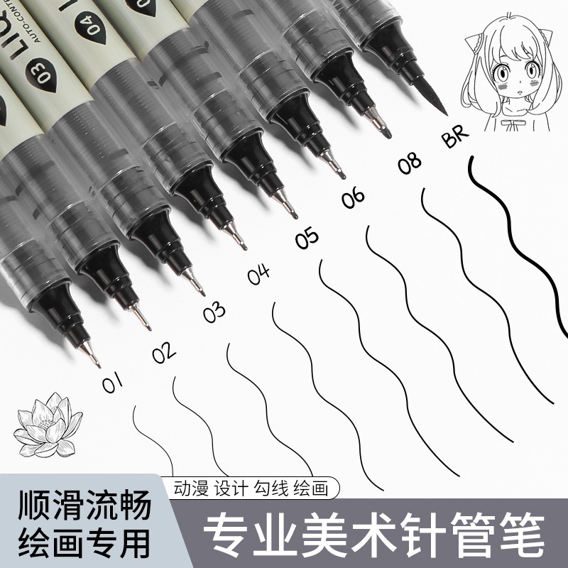 12 Tibs Black Pen Fine Line Sk - Correction Pen Fine recensie en prijs