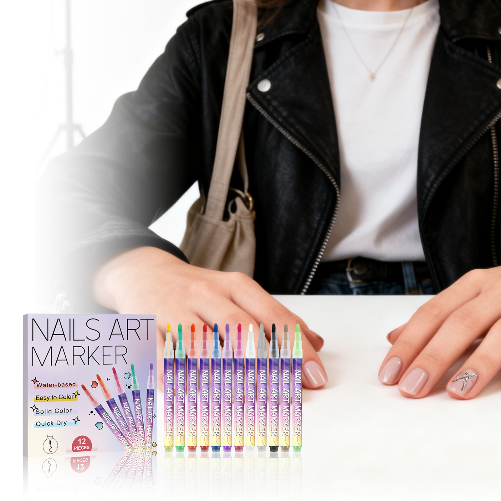 12Pcs Nail Art Pens With Fine  - Correction Pen Fine recensie en prijs