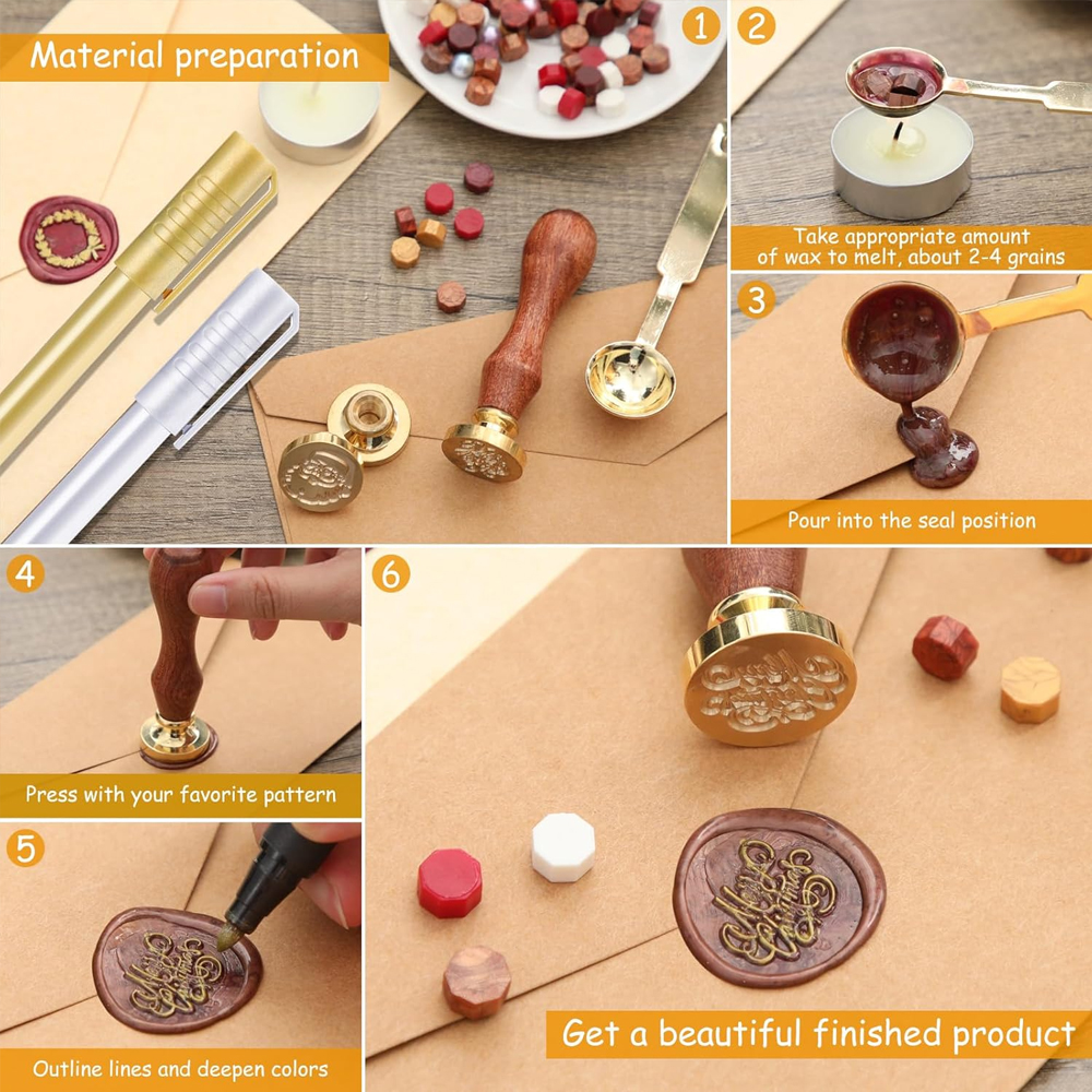 Custom Wax Seal Stamp, Persona - Wax Seal Stamp Set recensie en prijs