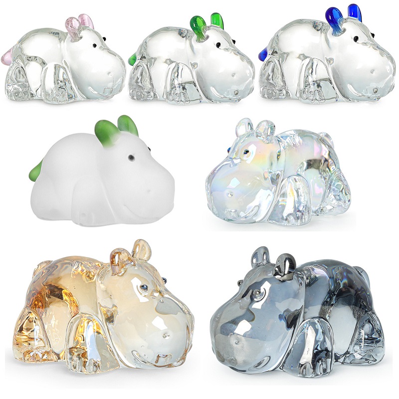 1PC Crystal Hippo Figurine Col - Paper Weight Crystal recensie en prijs