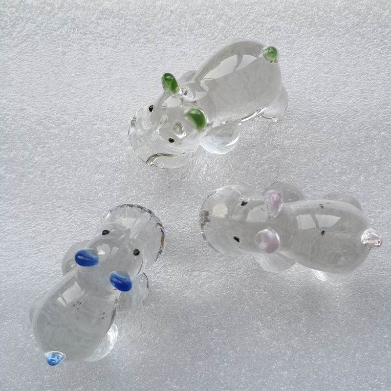 1PC Crystal Hippo Figurine Col - Paper Weight Crystal recensie en prijs