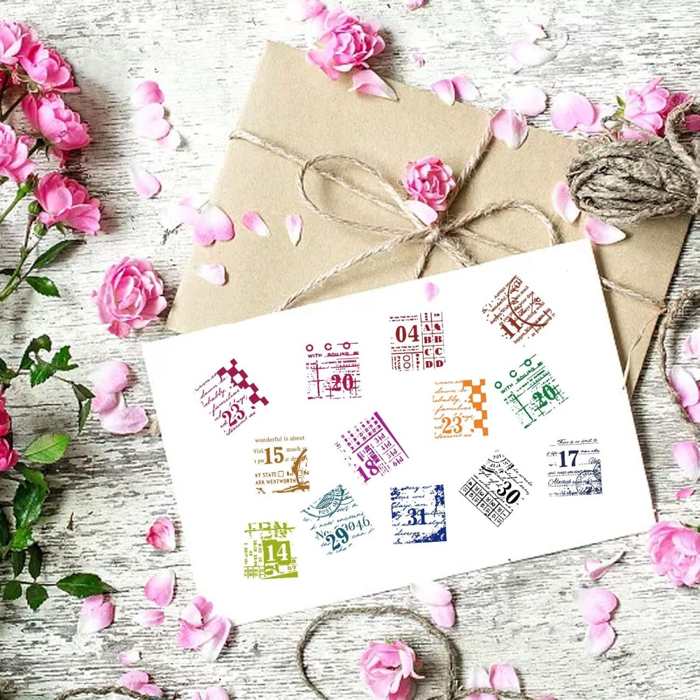 1Sheet Vintage Date Clear Stam - Rubber Date Stamp recensie en prijs