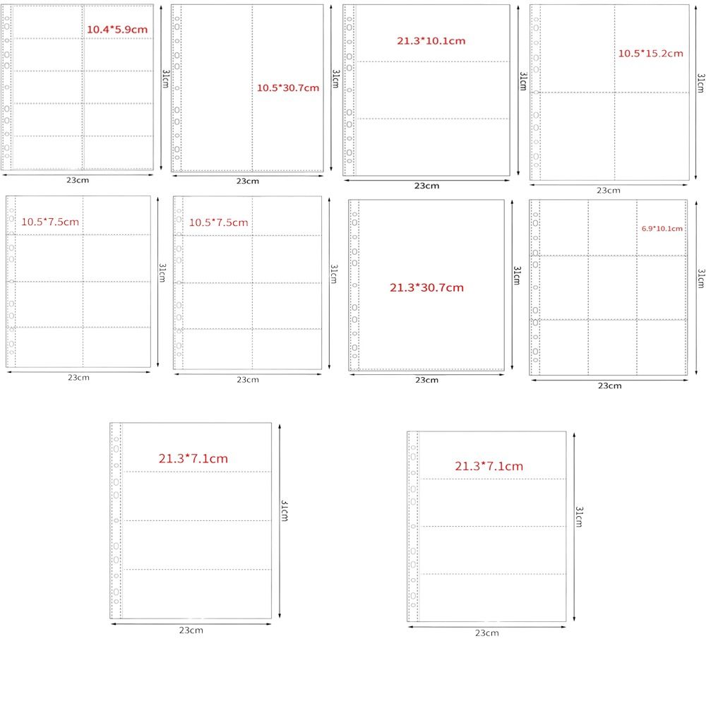 10Pcs A4 Kpop Binder Sheets Mu - Card Index Box recensie en prijs