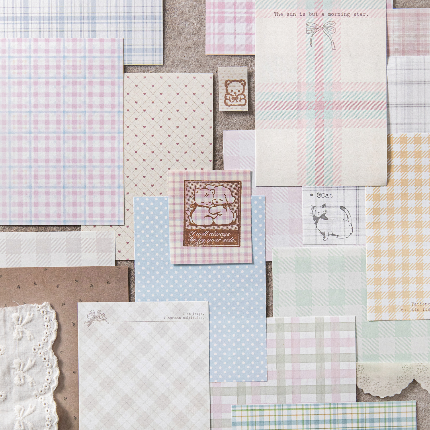 50pcs creative plaid Decor Scr - Ink Blotter Paper recensie en prijs