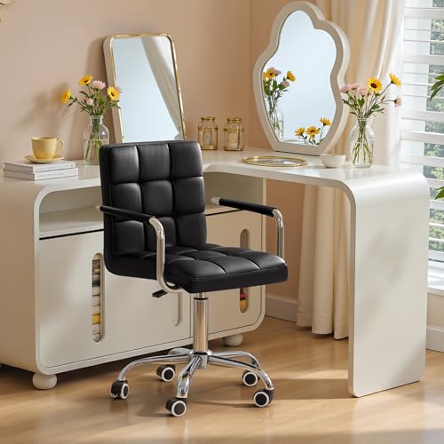 Black PU Leather Swivel Office - Leather Desk Pad recensie en prijs