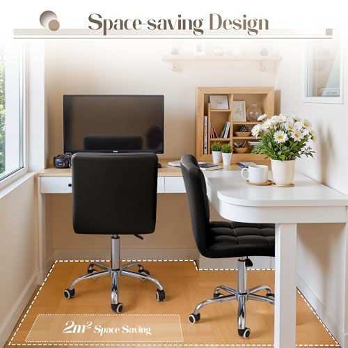 Black PU Leather Swivel Office - Leather Desk Pad recensie en prijs