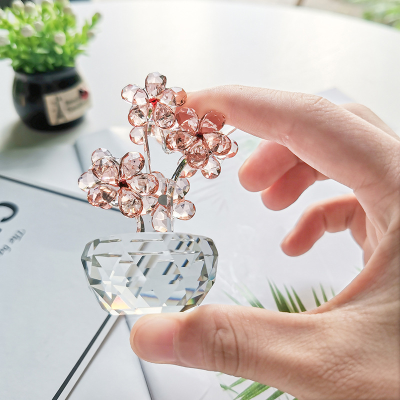 K9 Crystal Plum Flower Figurin - Paper Weight Crystal recensie en prijs