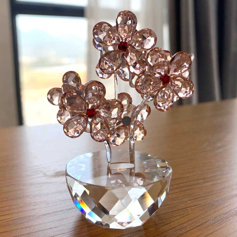 K9 Crystal Plum Flower Figurin - Paper Weight Crystal recensie en prijs