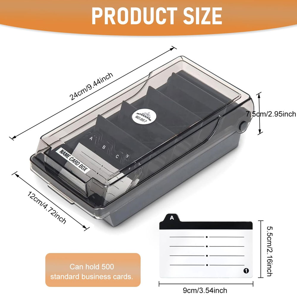 Desktop Business Card Box, Lar - Card Index Box recensie en prijs