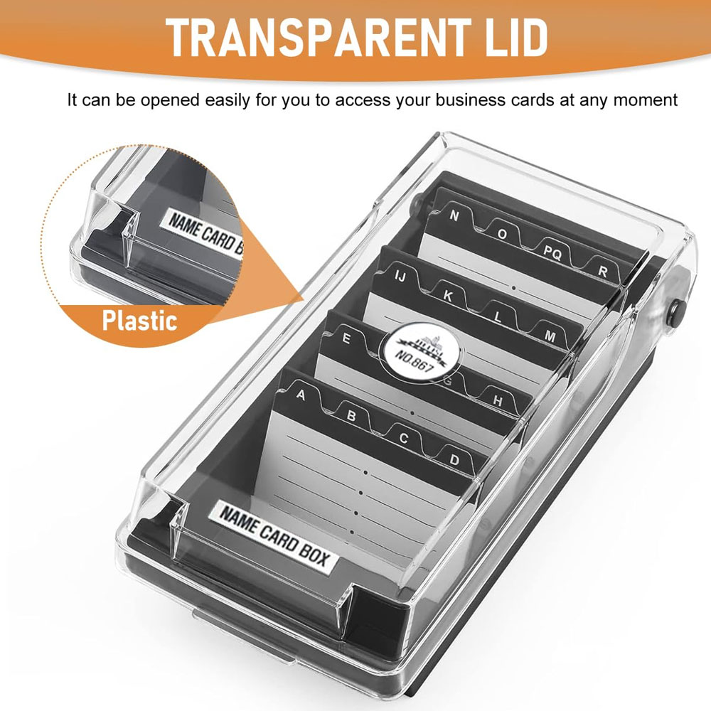 Desktop Business Card Box, Lar - Card Index Box recensie en prijs