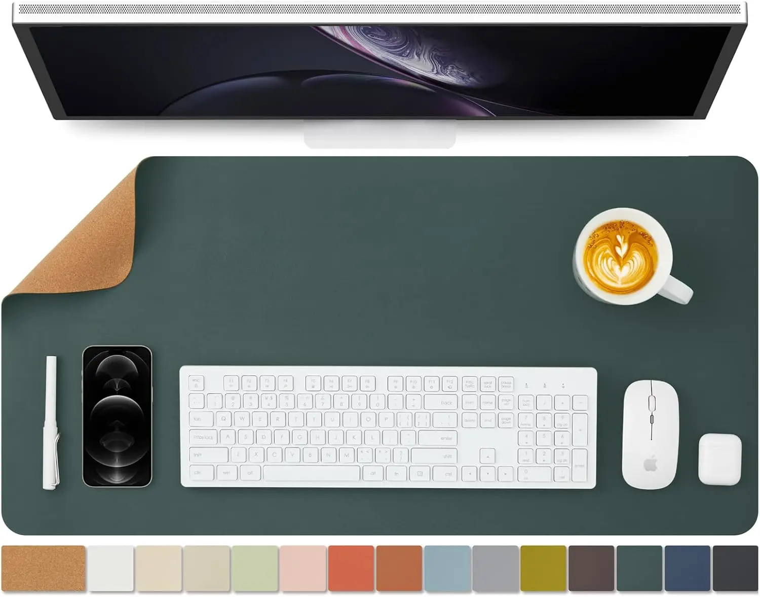 Cork Desk Mat Dual-Sided Desk  - Leather Desk Pad recensie en prijs