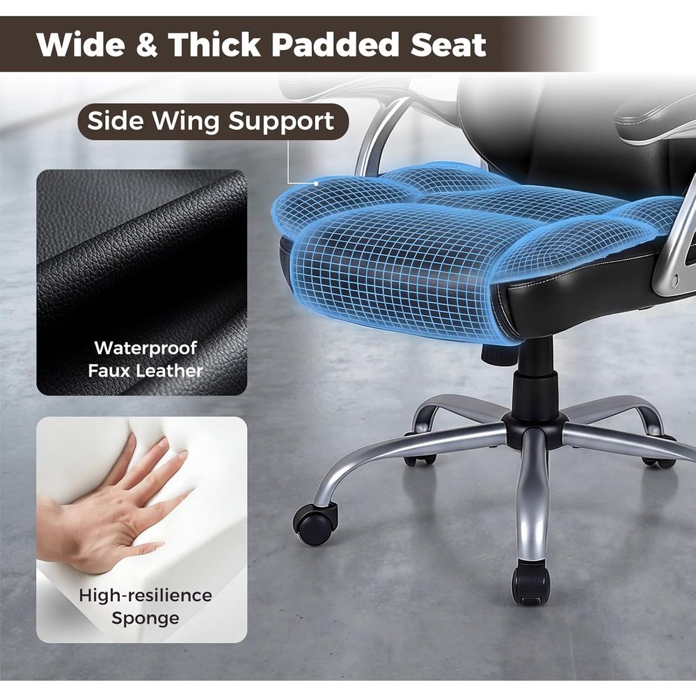 High Back Leather Ergonomic Sw - Leather Desk Pad recensie en prijs