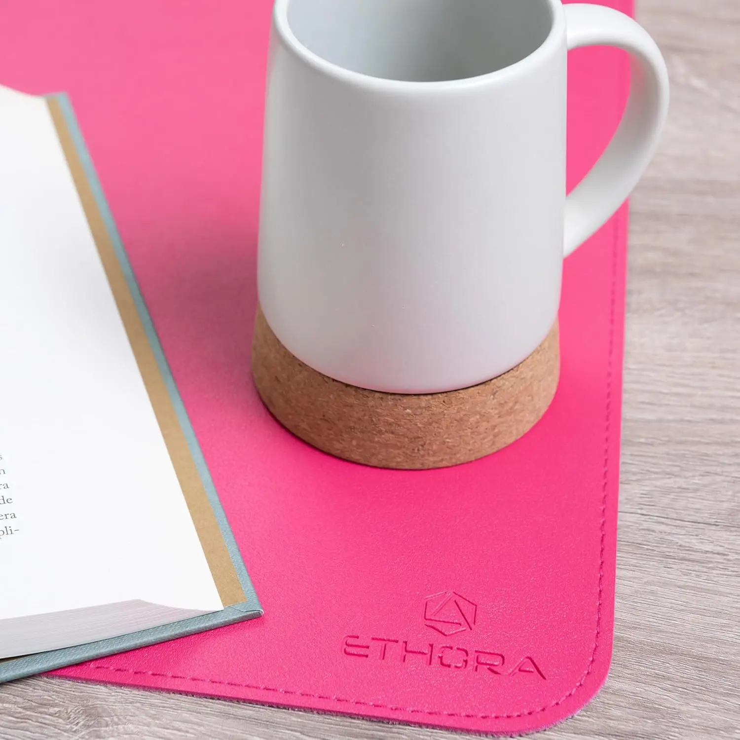 Desk Mat with Non-Slip Suede B - Leather Desk Pad recensie en prijs