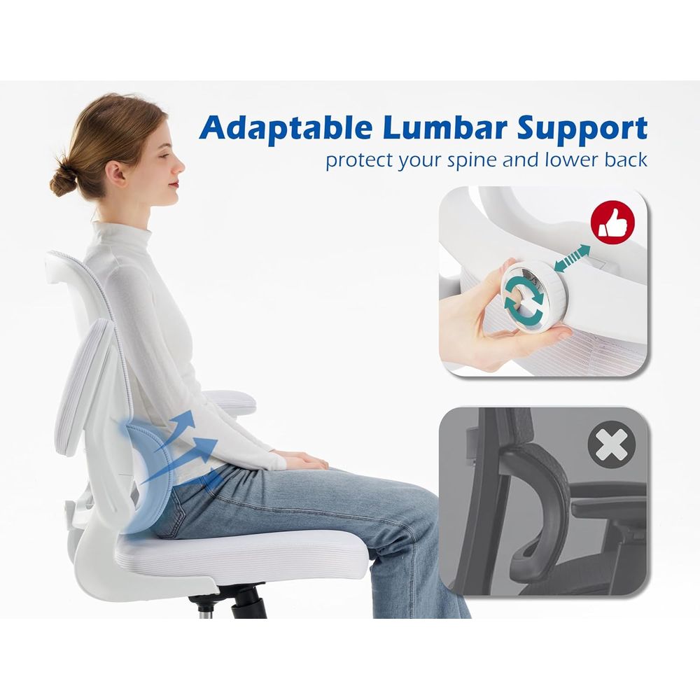 Ergonomic Desk Chair with Adju - Leather Desk Pad recensie en prijs