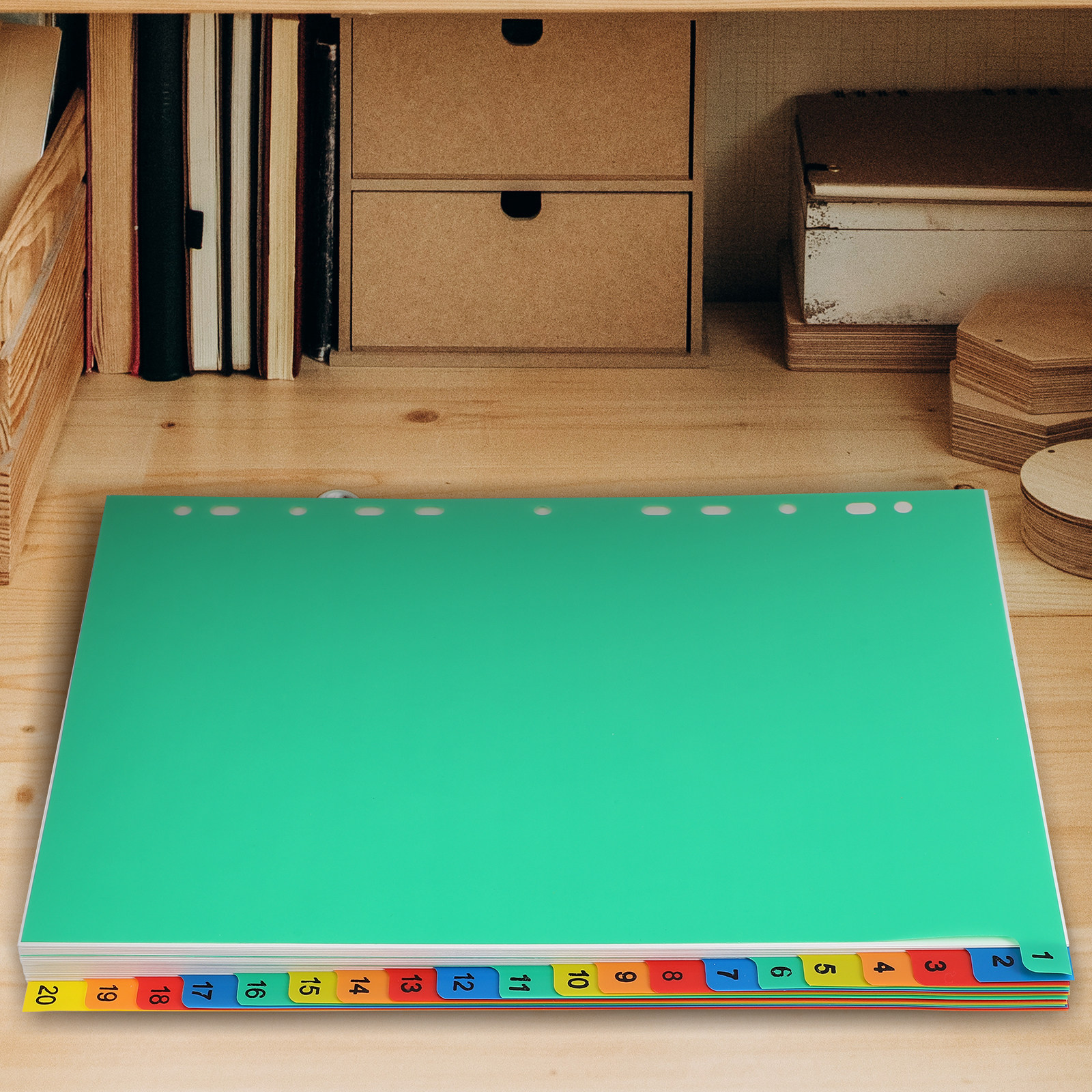 20 Pages A4 Colorful Plastic T - Tab Divider A4 recensie en prijs