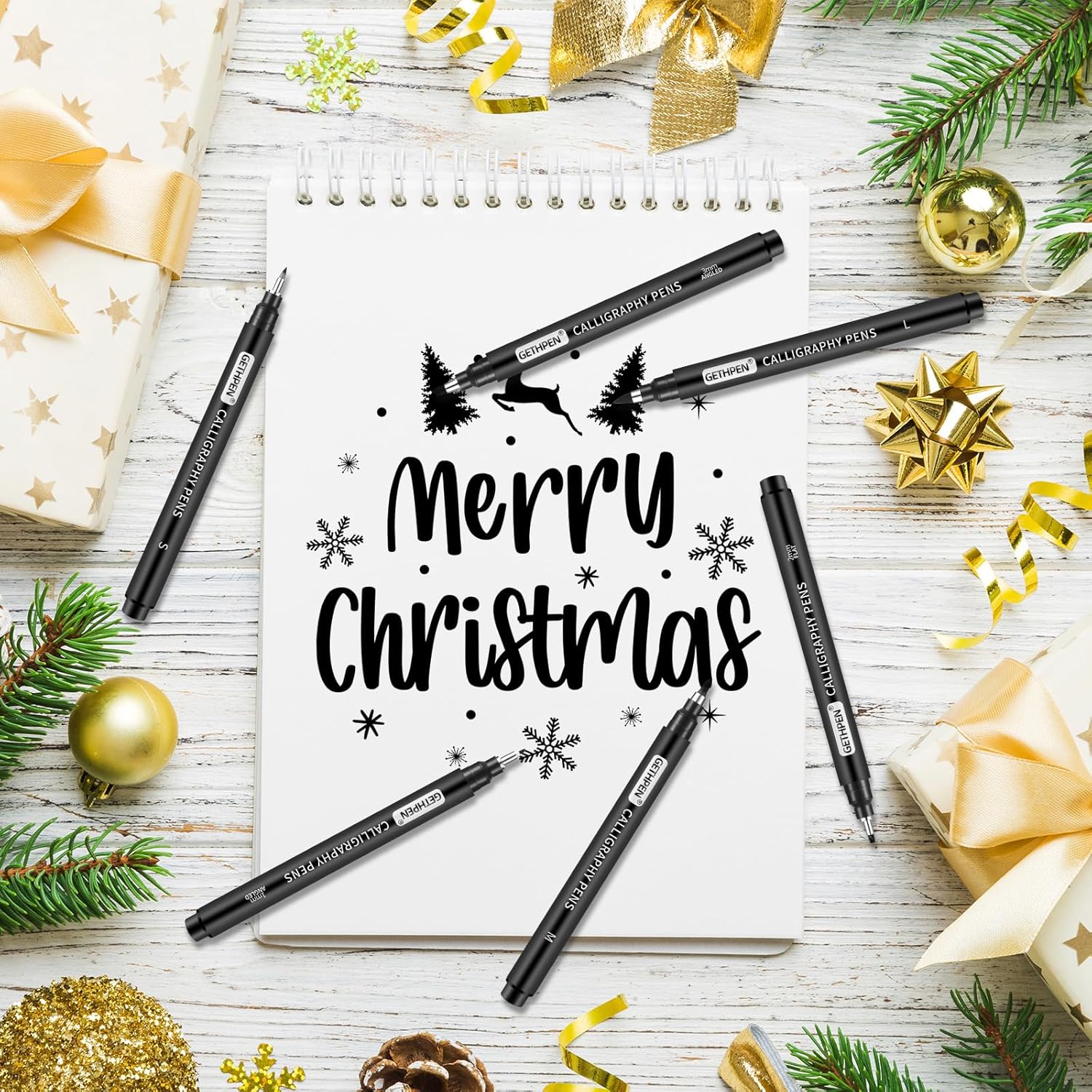 10 Size Calligraphy Pens Set f - Archive Box Set recensie en prijs