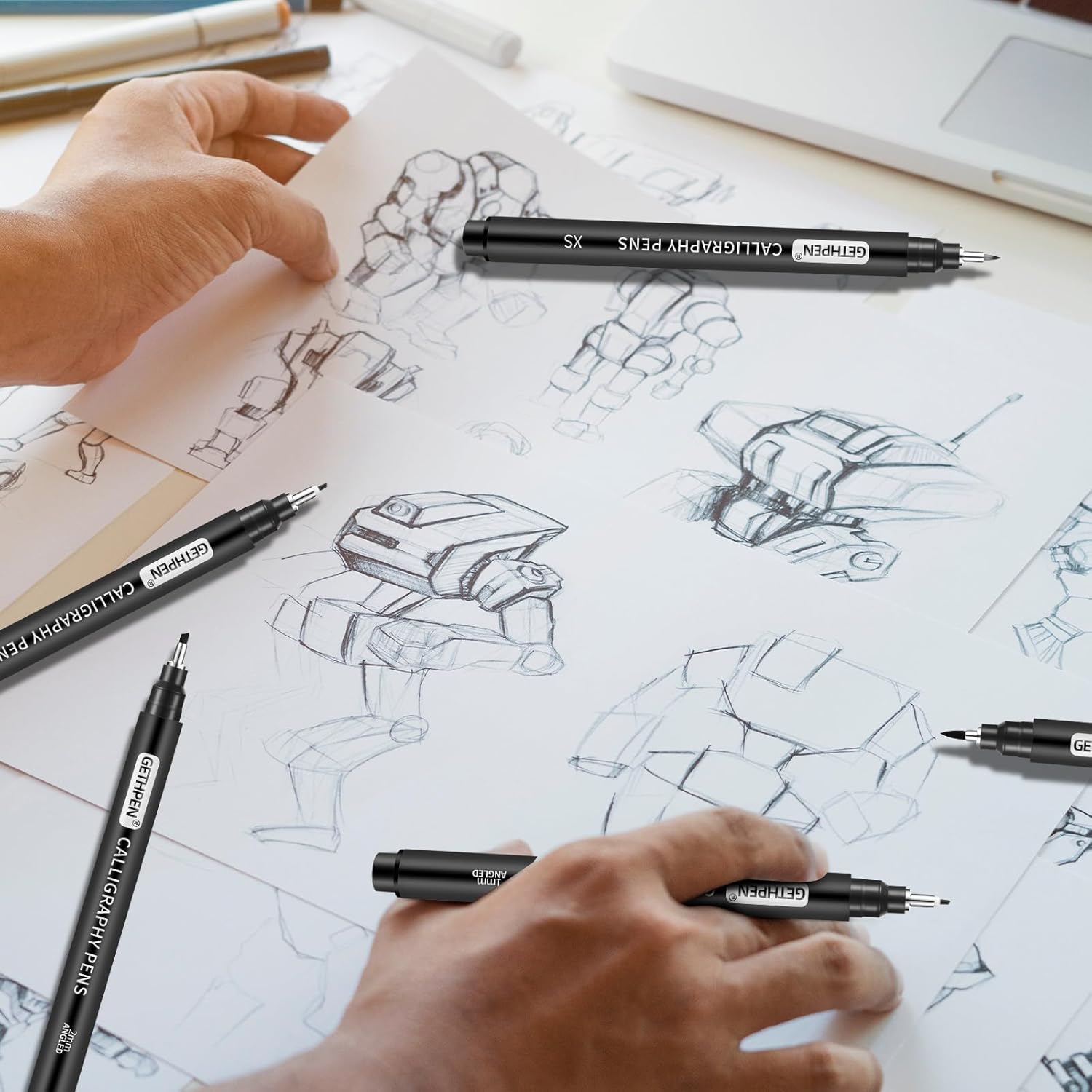 10 Size Calligraphy Pens Set f - Archive Box Set recensie en prijs
