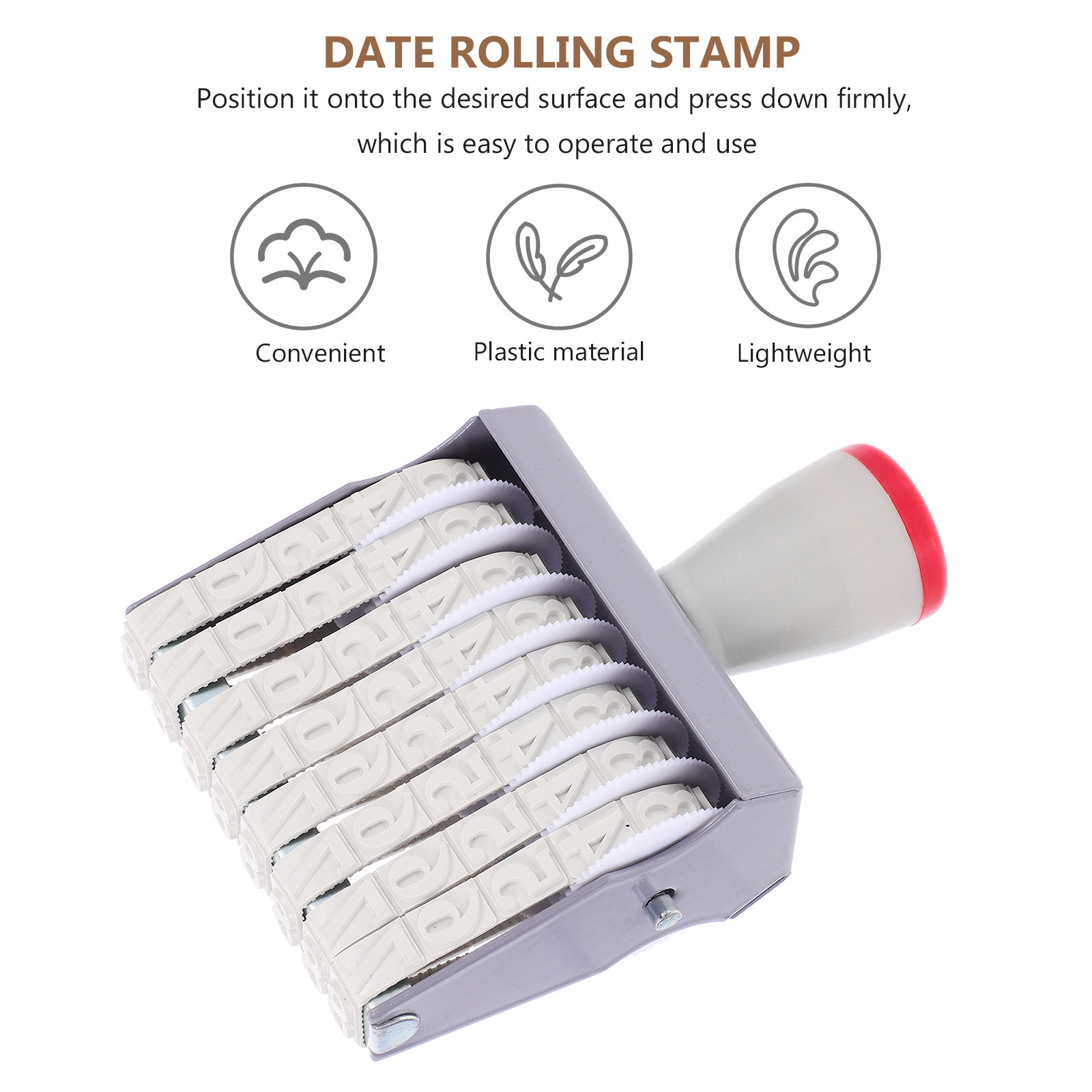 8 Digit Date Stamp Handheld Ro - Rubber Date Stamp recensie en prijs