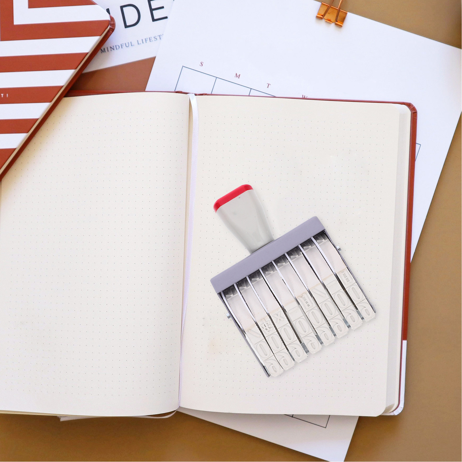 8 Digit Date Stamp Handheld Ro - Rubber Date Stamp recensie en prijs