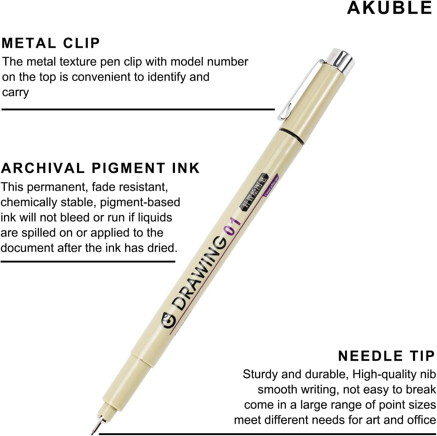 12 Black Micro Fineliner Drawi - Archive Box Set recensie en prijs