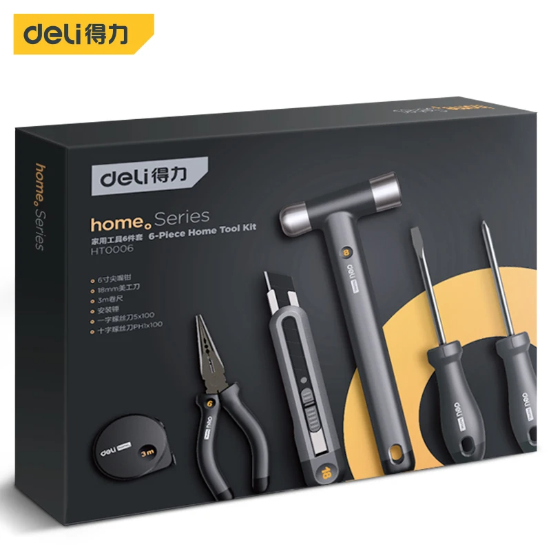 DELI Black 6Pcs Multitool Sets - Tape Dispenser Weighted recensie en prijs
