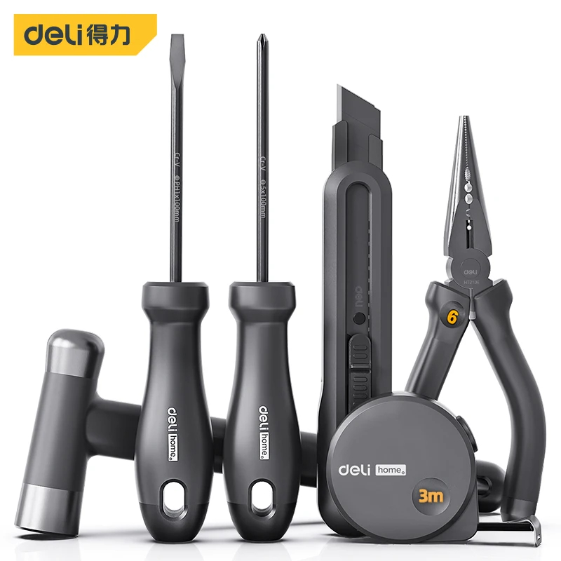 DELI Black 6Pcs Multitool Sets - Tape Dispenser Weighted recensie en prijs