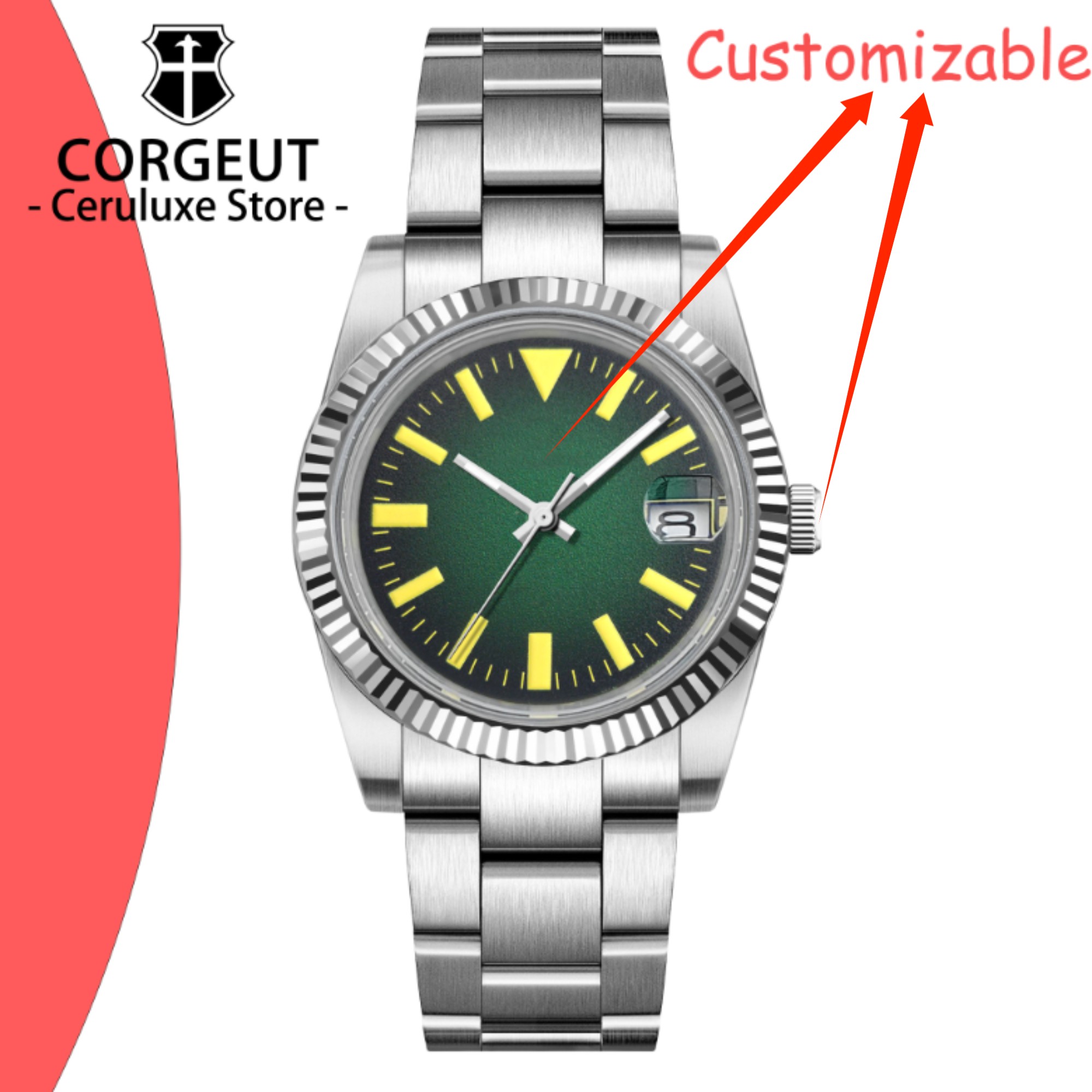 Custom Logo 36/39mm New NH35 A - Paper Weight Crystal recensie en prijs