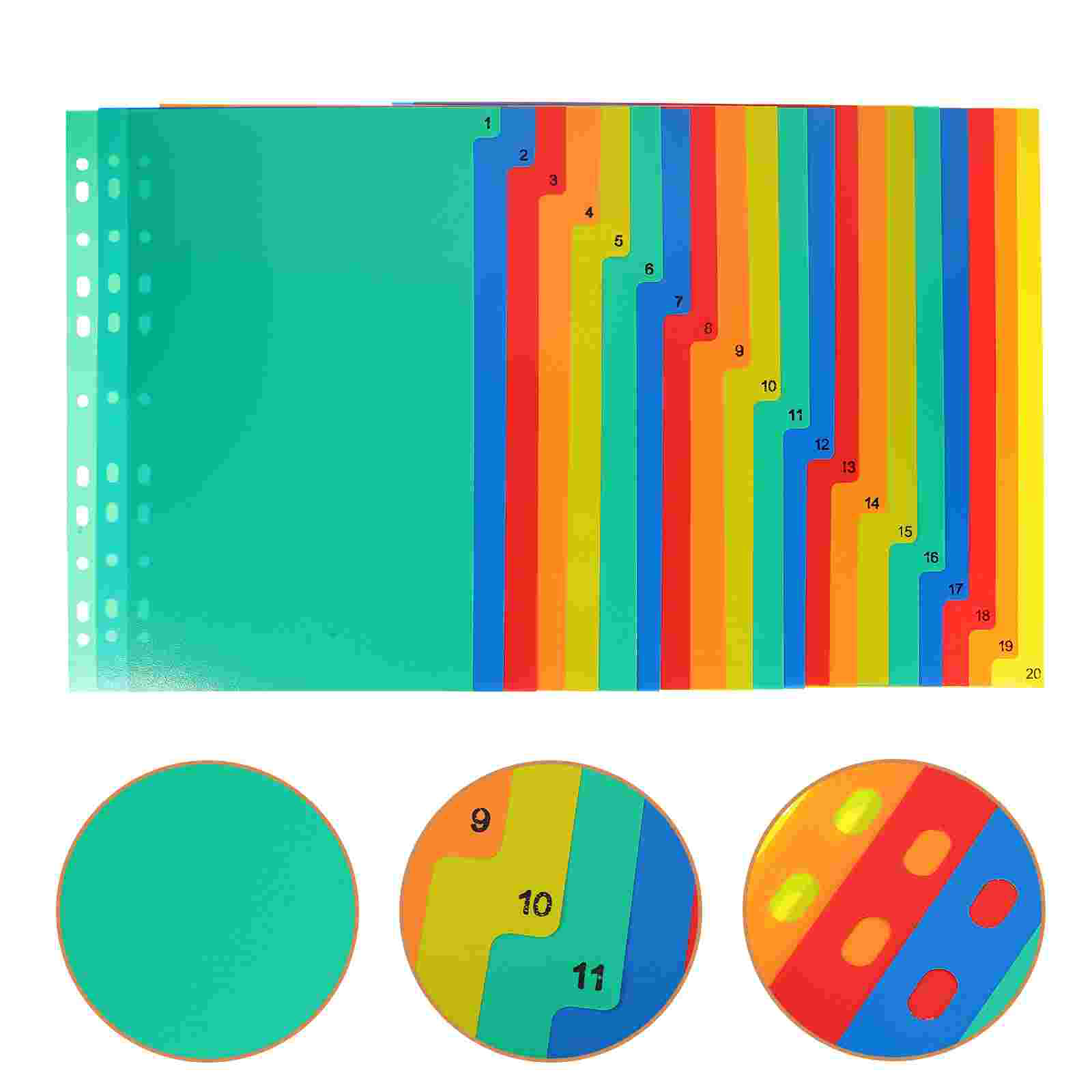 20 Pcs A4 Separated Loose Leaf - Tab Divider A4 recensie en prijs