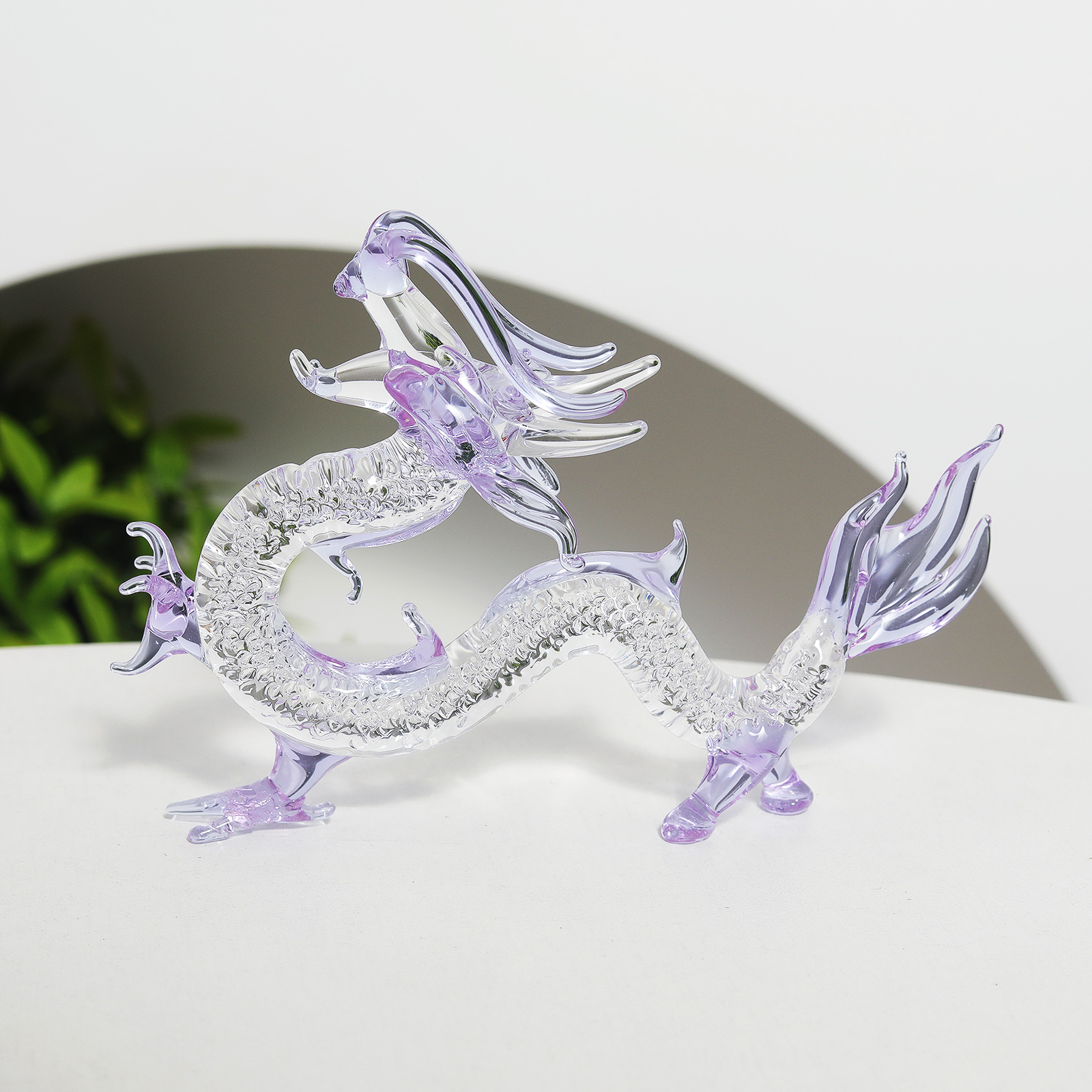 Purple Crystal Dragon Figurine - Book Weight Glass recensie en prijs