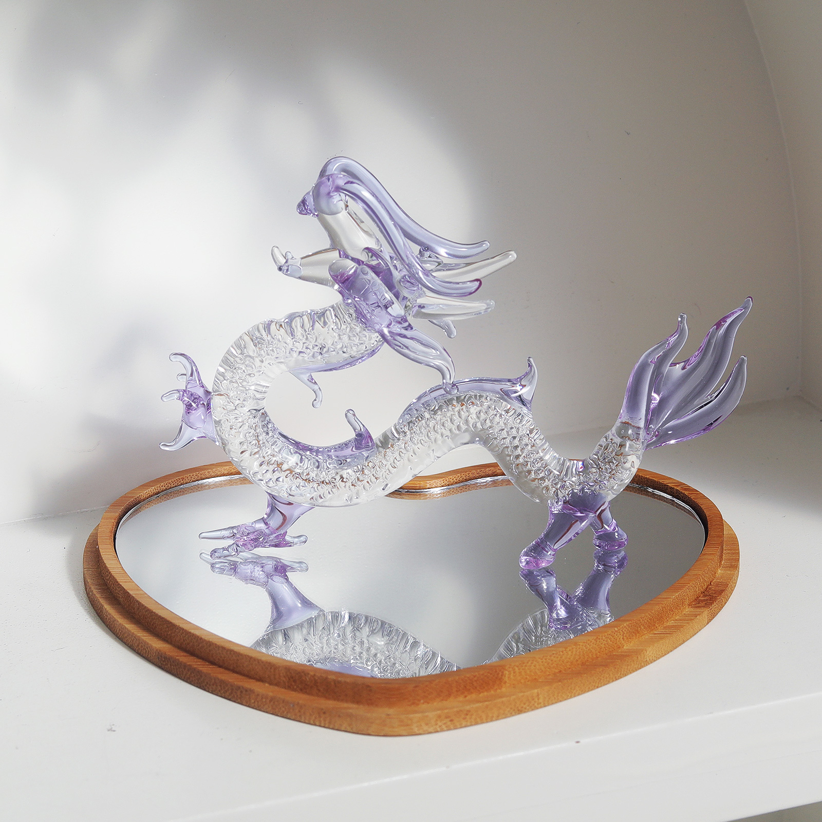 Purple Crystal Dragon Figurine - Book Weight Glass recensie en prijs