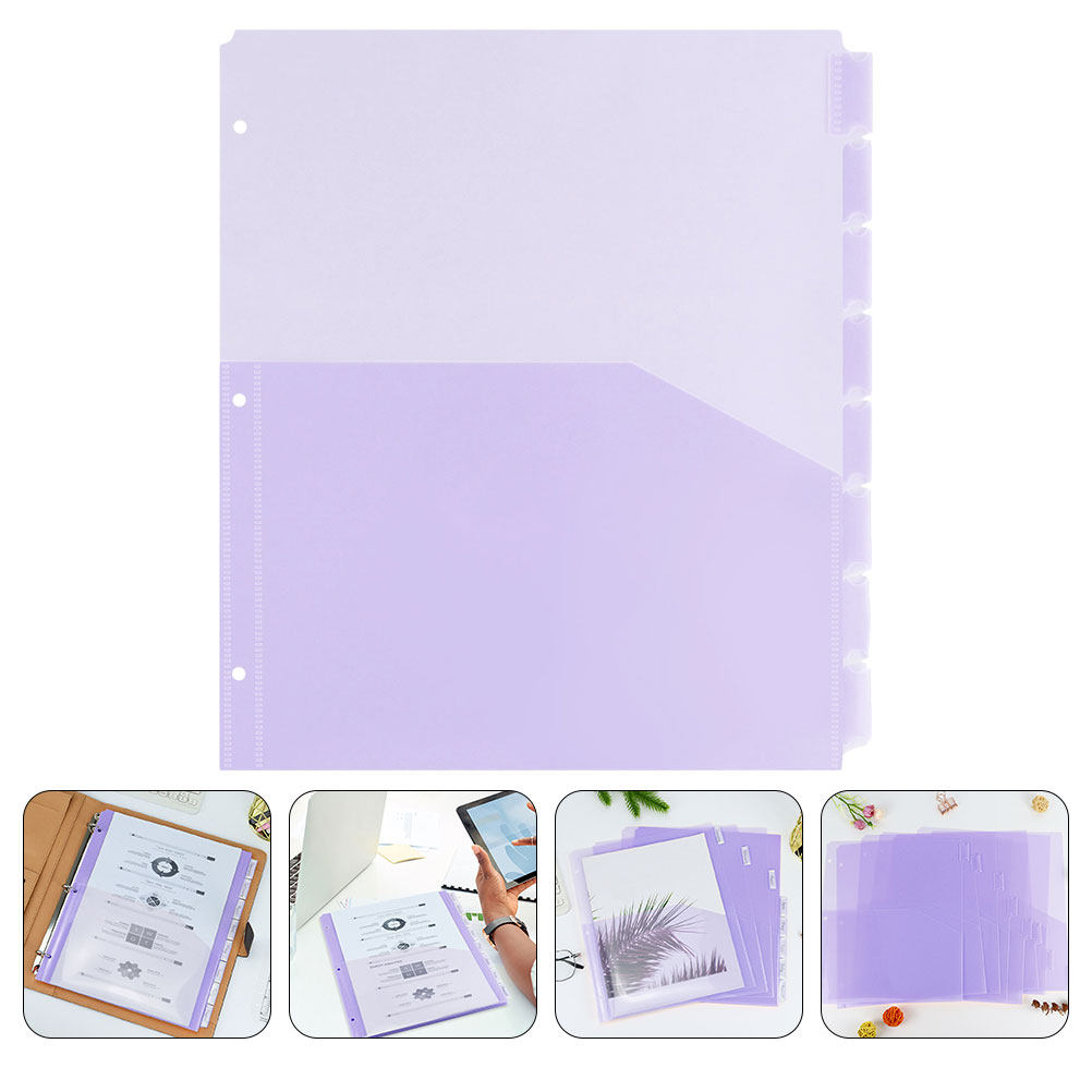 2Sets Binder Pockets Dividers  - Tab Divider A4 recensie en prijs