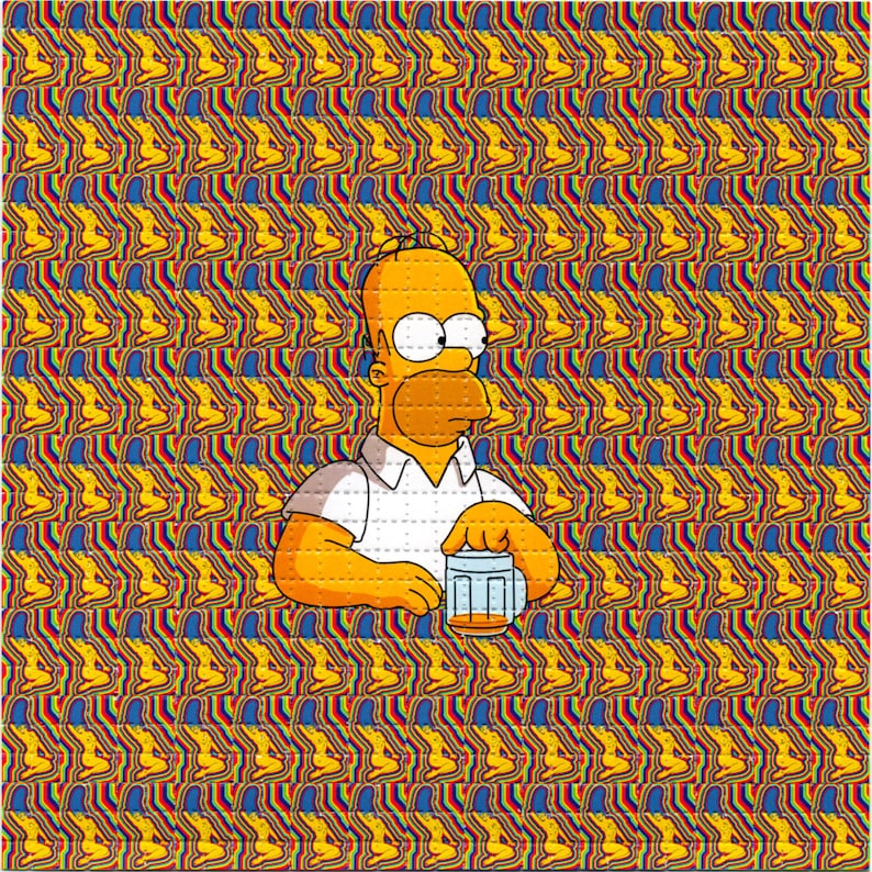 Naked Marge Psychedelic LSD/Ac - Ink Blotter Paper recensie en prijs
