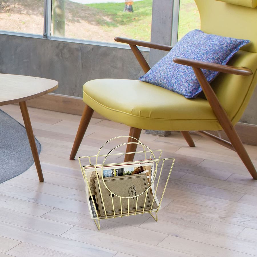 MidCentury Brass Plated Metal  - Magazine Holder Rack recensie en prijs