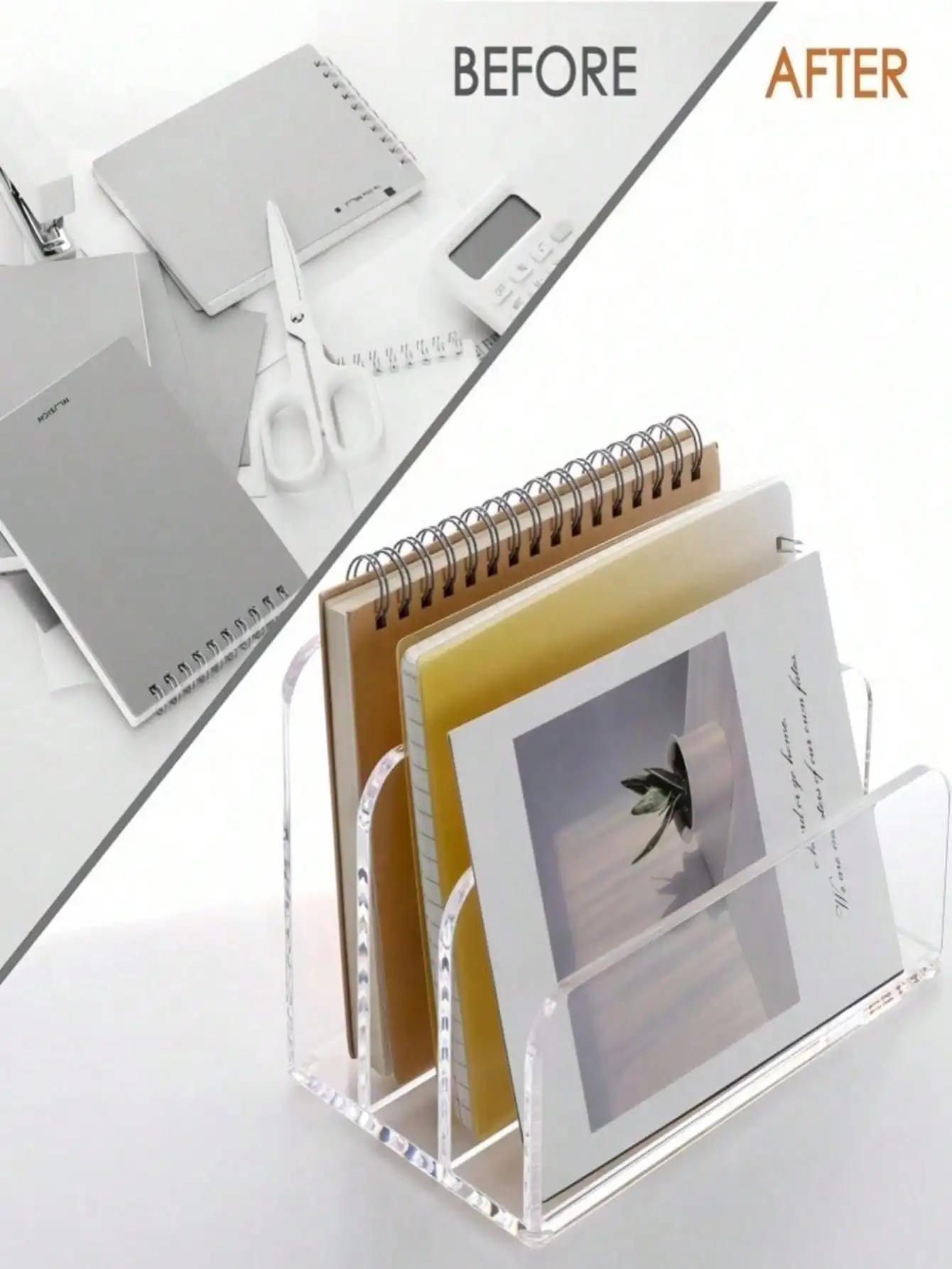 1Pc Acrylic File Folder, Desk  - Magazine Holder Rack recensie en prijs