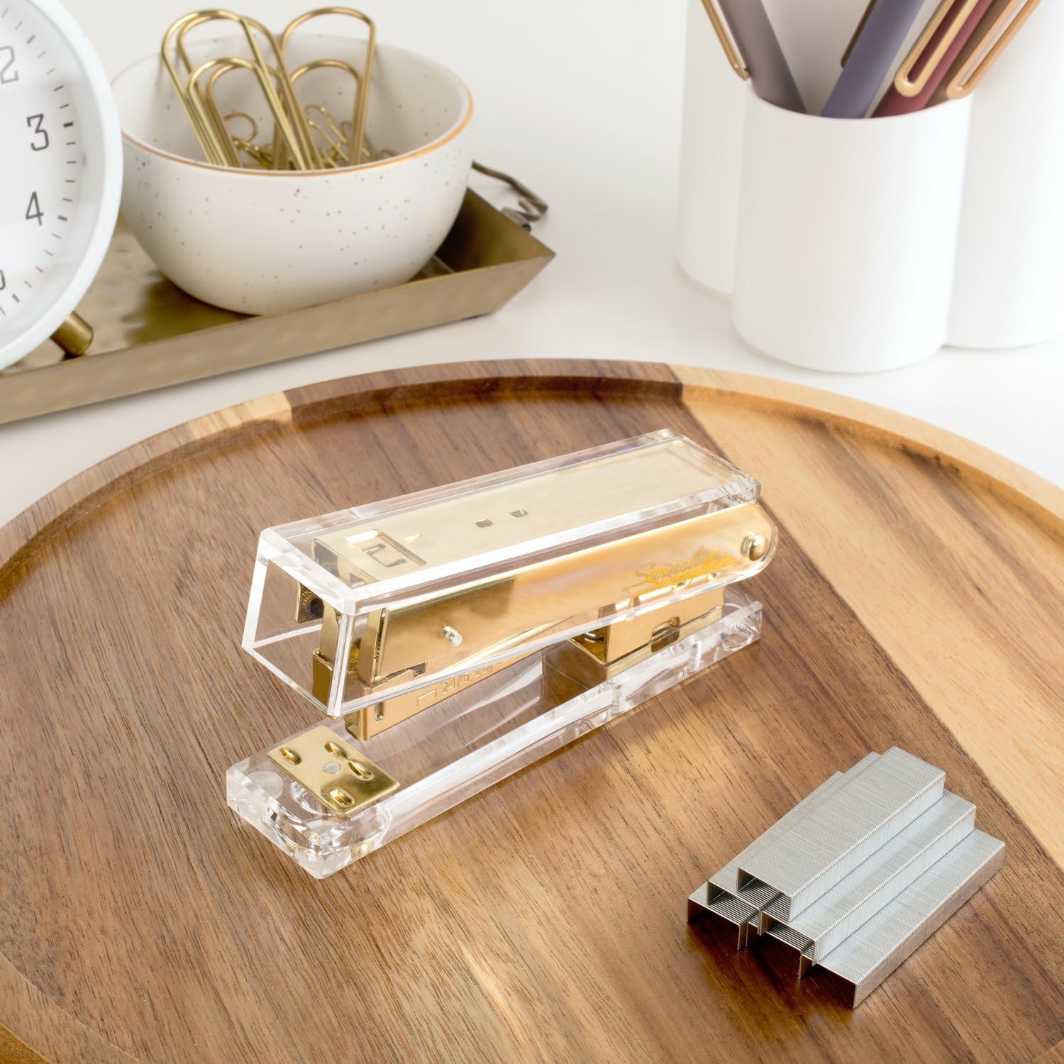 Clear Acrylic Gold Stapler for - Stapler Half Strip recensie en prijs