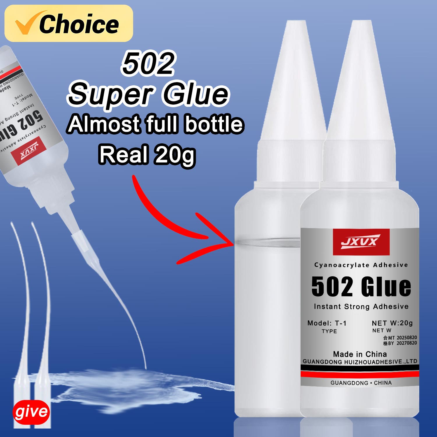 Net Weight 20g 502 Super Glue  - Book Weight Glass recensie en prijs