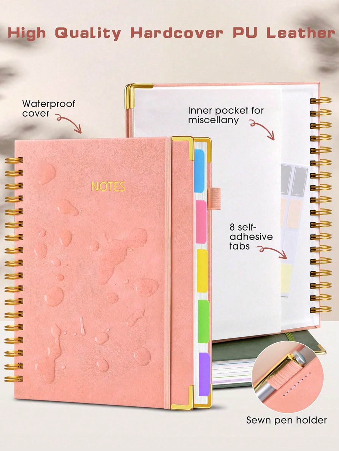 1PC Hardcover Spiral Notebook  - Tab Divider A4 recensie en prijs