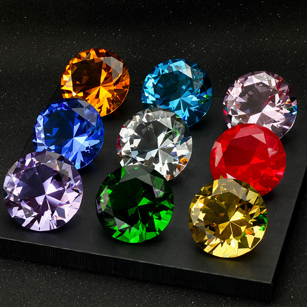 10 Colors Crystal Diamond Shap - Paper Weight Crystal recensie en prijs