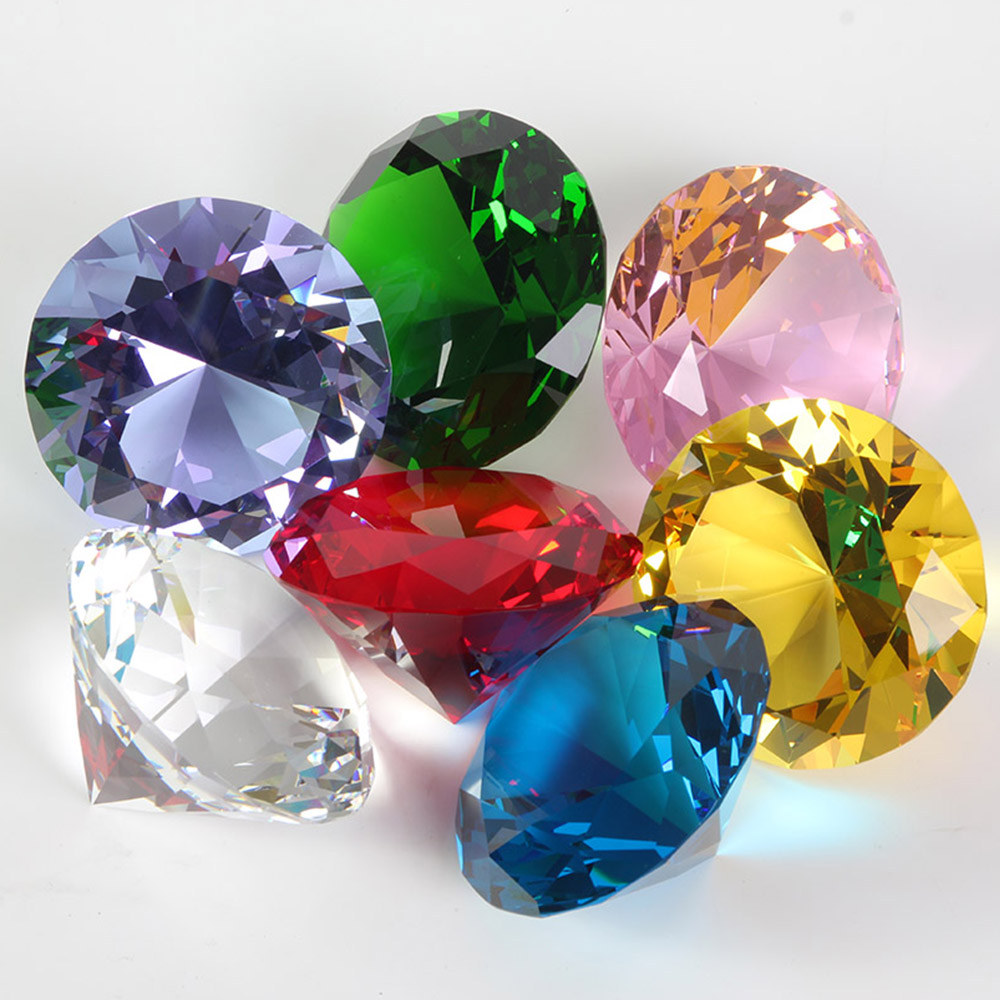 10 Colors Crystal Diamond Shap - Paper Weight Crystal recensie en prijs