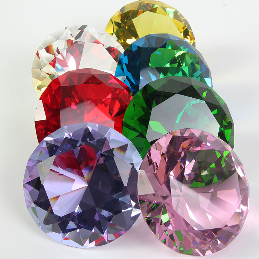 10 Colors Crystal Diamond Shap - Paper Weight Crystal recensie en prijs