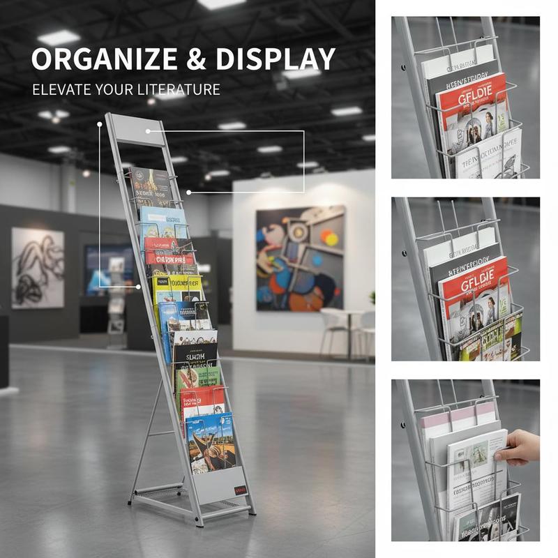Brochure Display Rack, 10 Pock - Magazine Holder Rack recensie en prijs