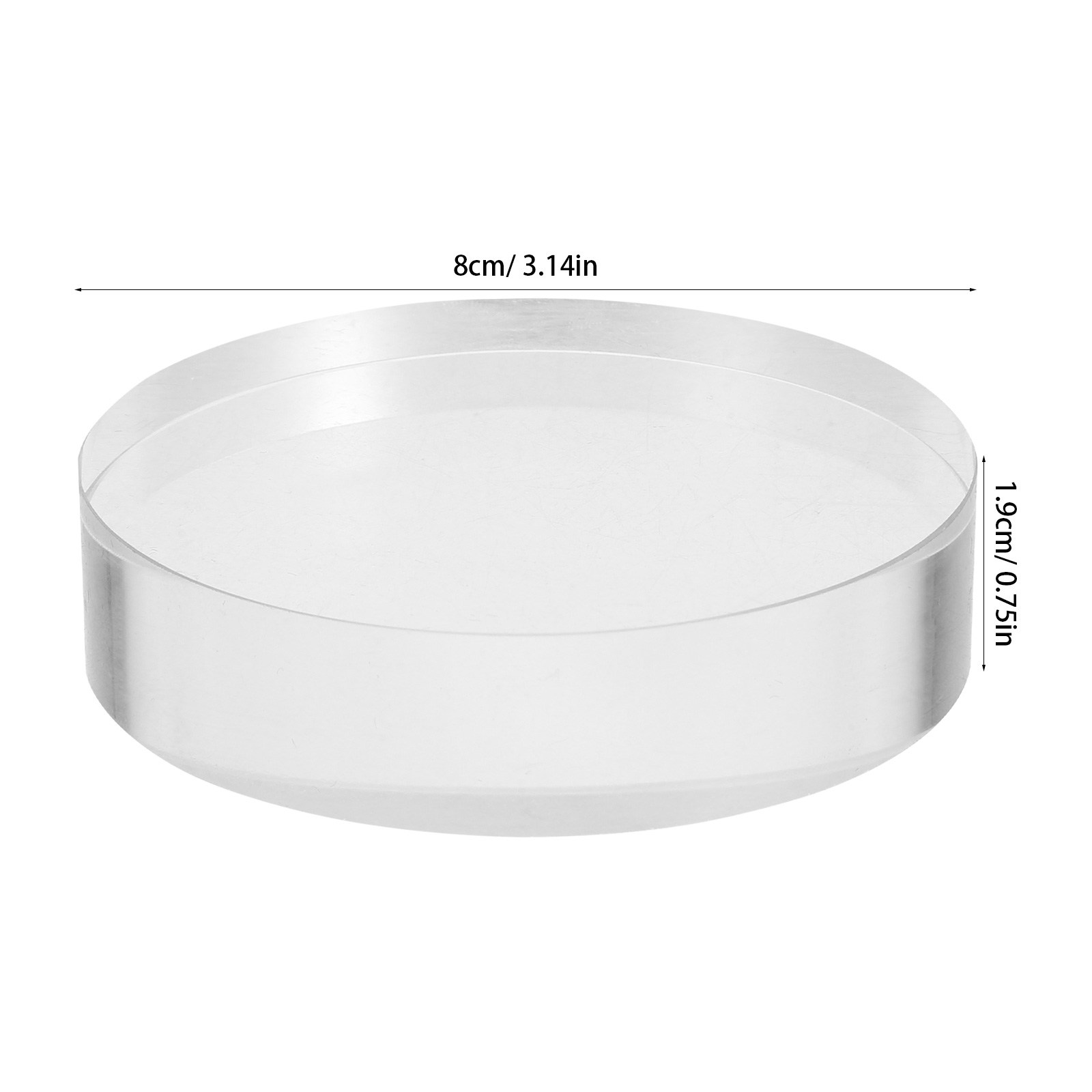 2Pcs Clear Round Crystal Glass - Book Weight Glass recensie en prijs
