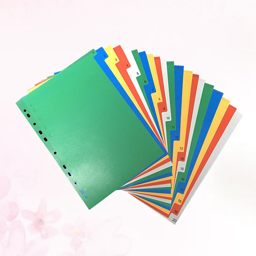 40Pcs A4 Multi-Color Insertabl - Tab Divider A4 recensie en prijs