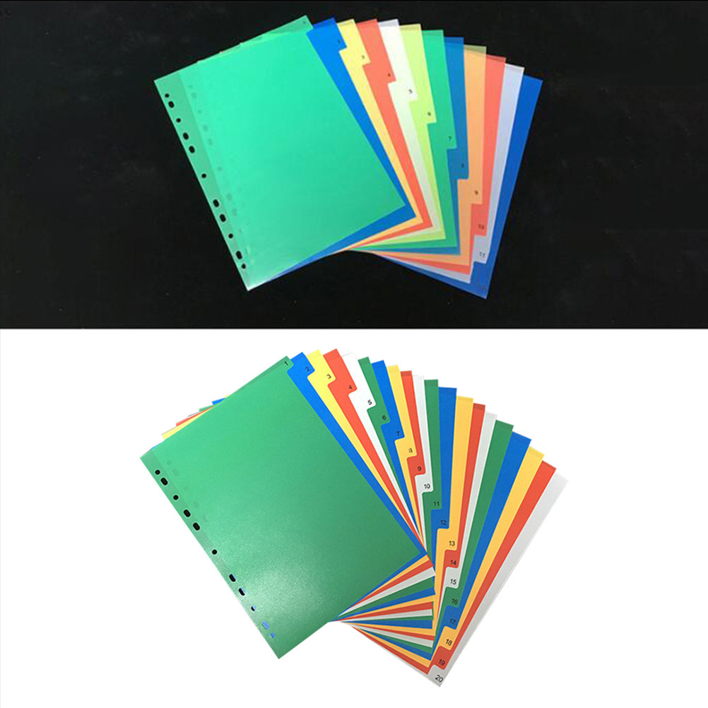 40Pcs A4 Multi-Color Insertabl - Tab Divider A4 recensie en prijs
