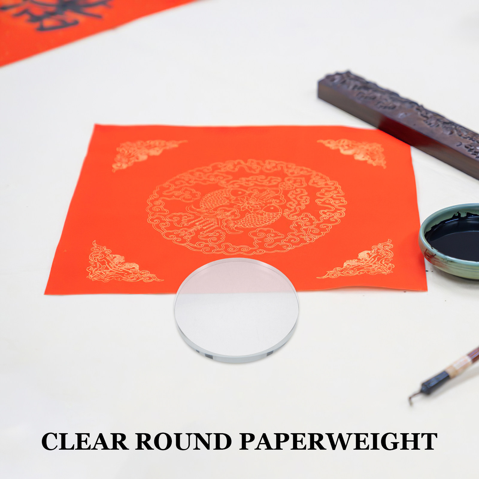 Heavy Round Glass Paperweight  - Book Weight Glass recensie en prijs
